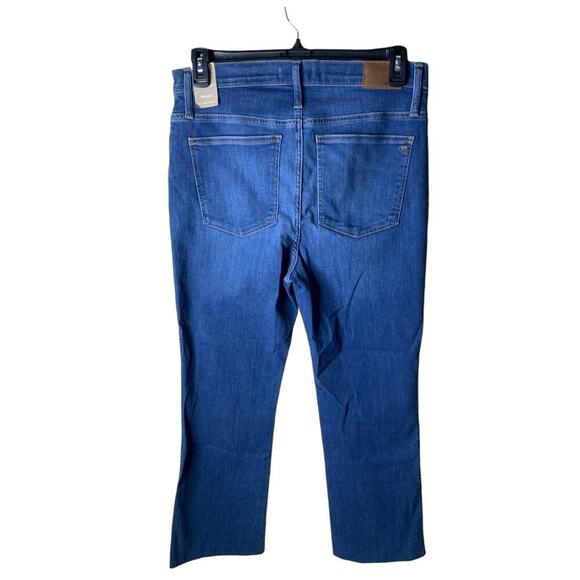 Madewell Jeans Womens 30 Slim Wide Leg Crop Button Fly Mid Wash Streetwear Denim - Picture 2 of 16